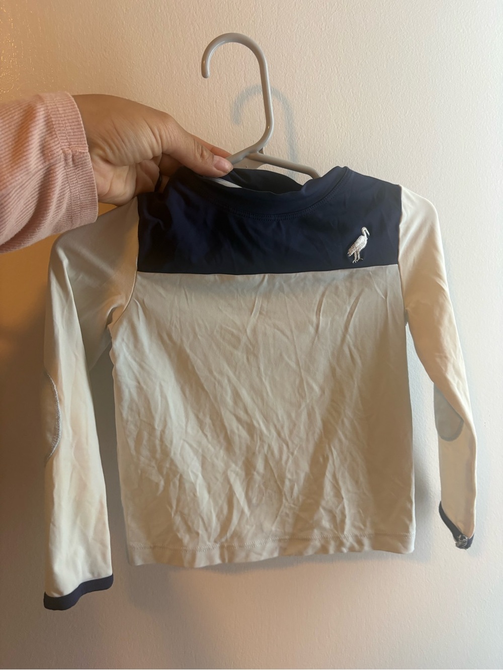 The Beaufort Bonnet Company Navy & Cream Long Sleeve Rash Top
